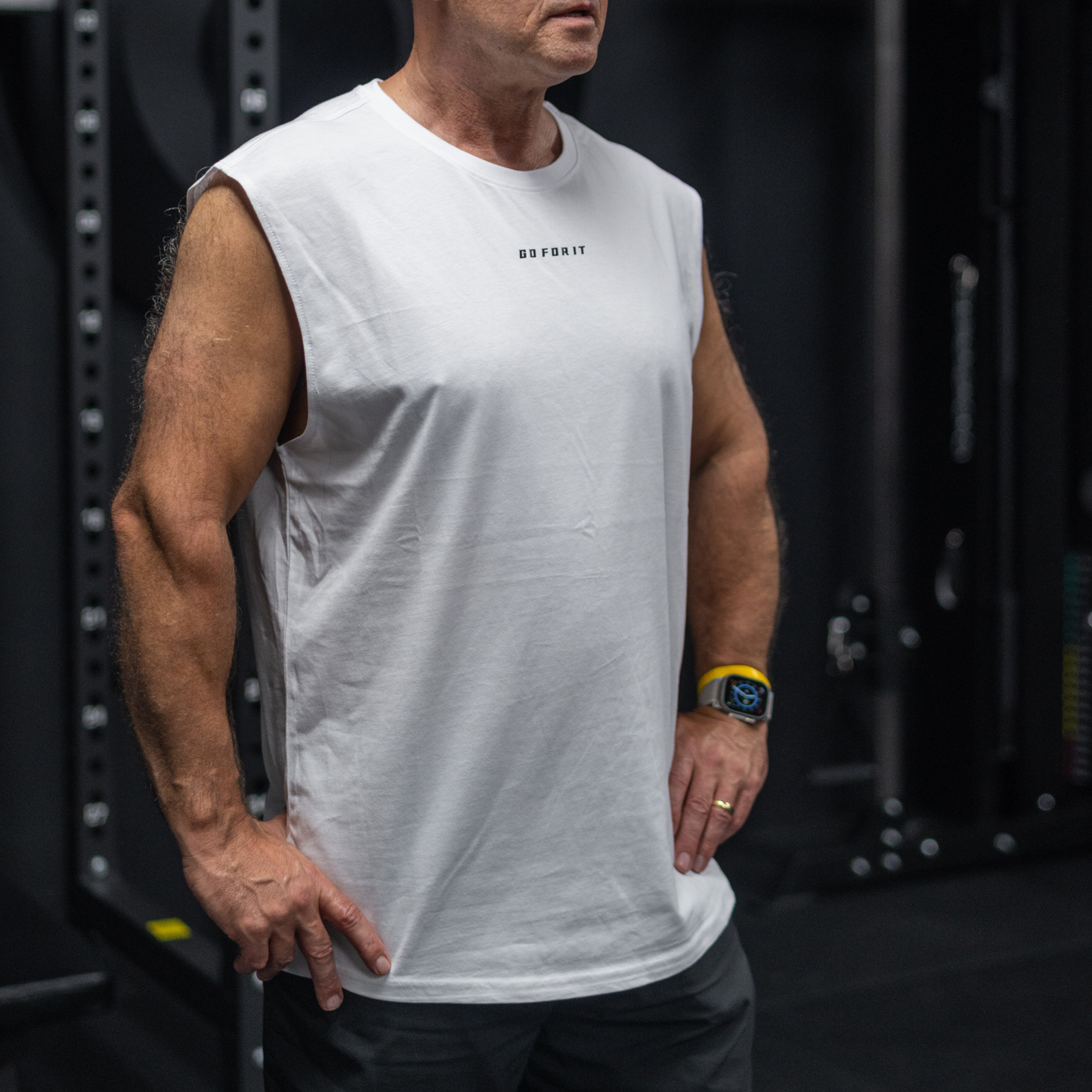 Prime Sleeveless Tee - White