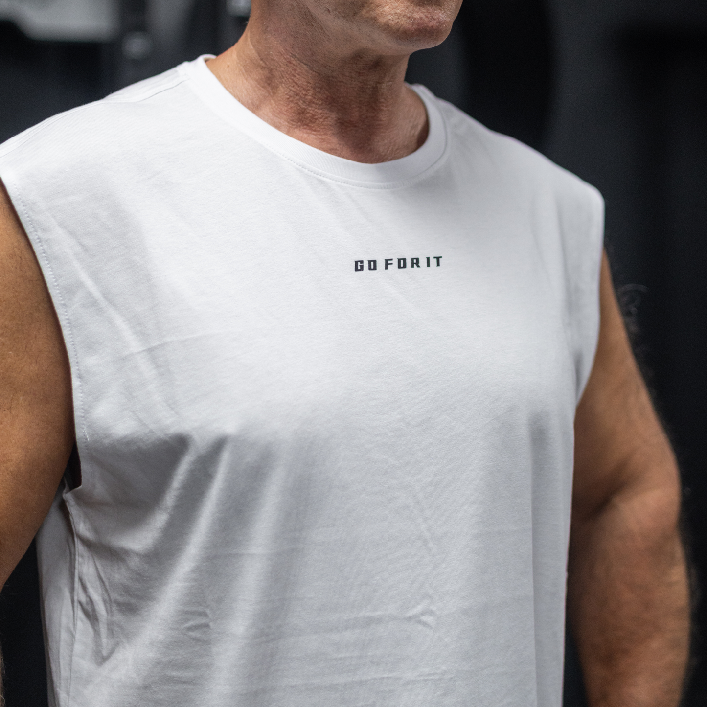 Prime Sleeveless Tee - White