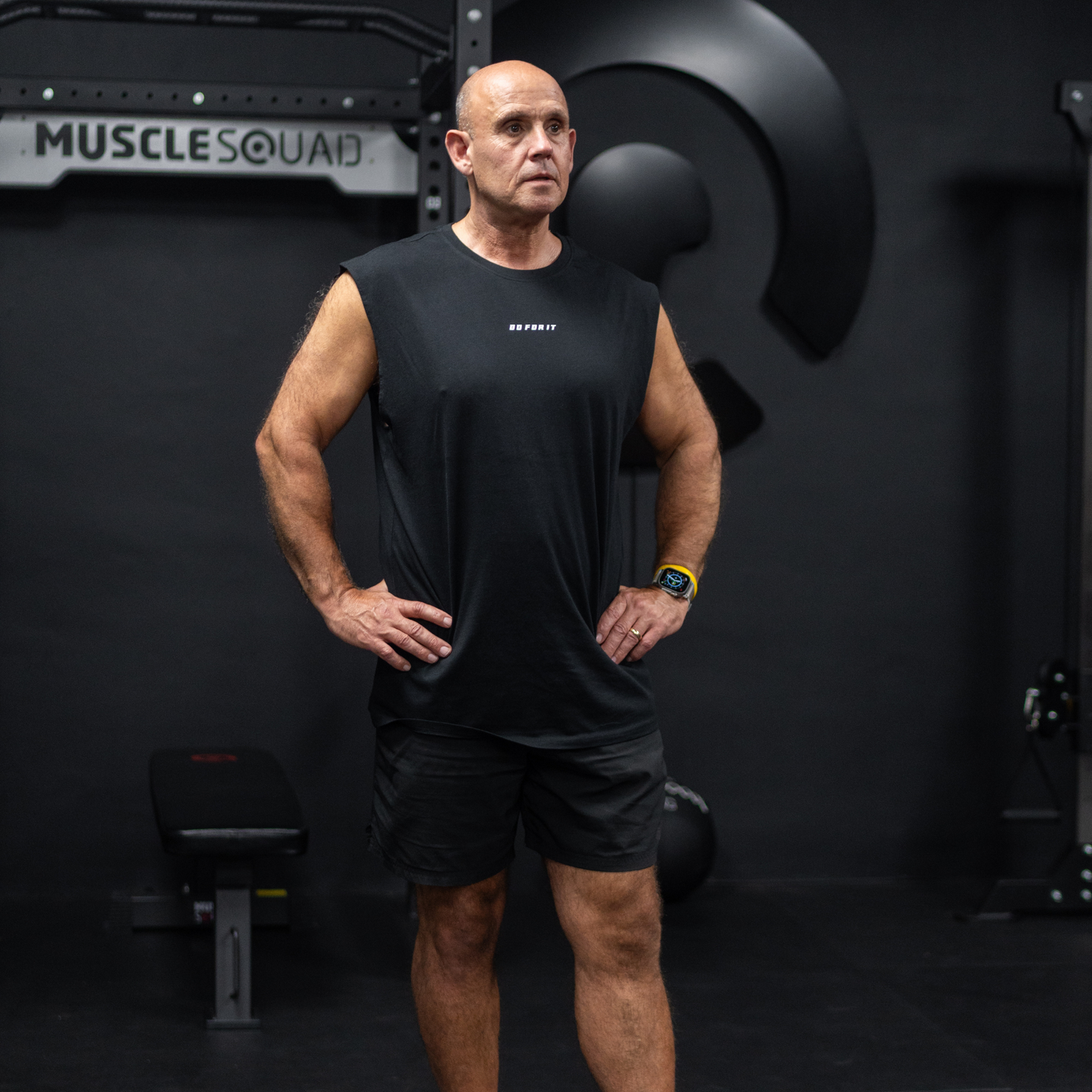 Prime Sleeveless Tee - Black