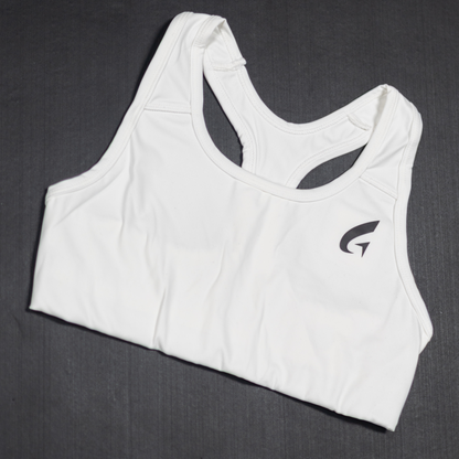 Velocity Racer Sports Bra - White