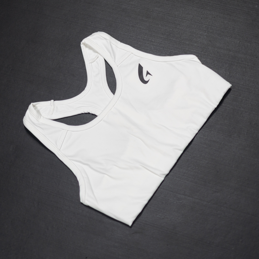 Velocity Racer Sports Bra - White