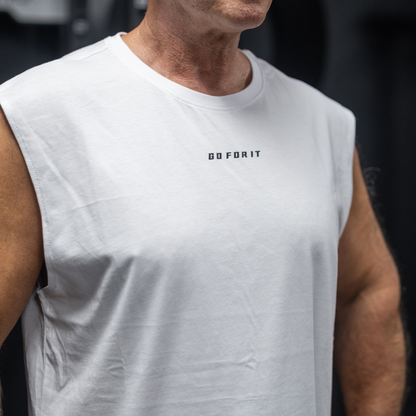 Prime Sleeveless Tee - White