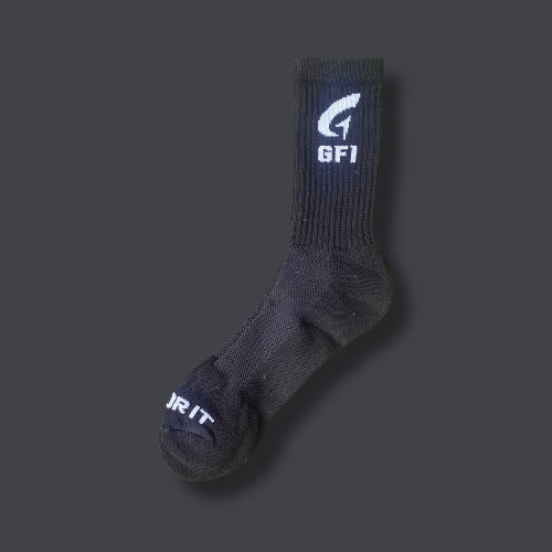 GFI Crew Performance Socks - Black